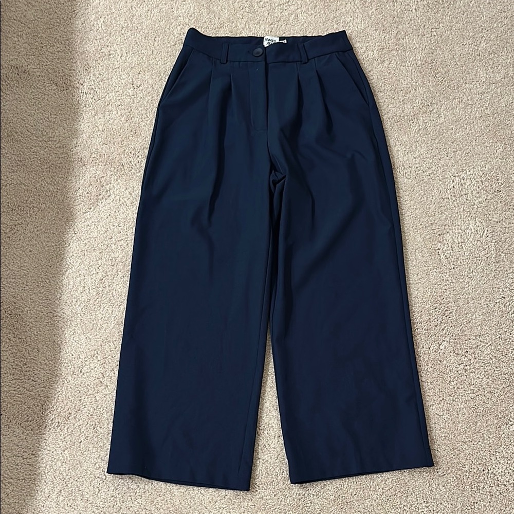 Princess Polly Archer Pants in Navy Blue